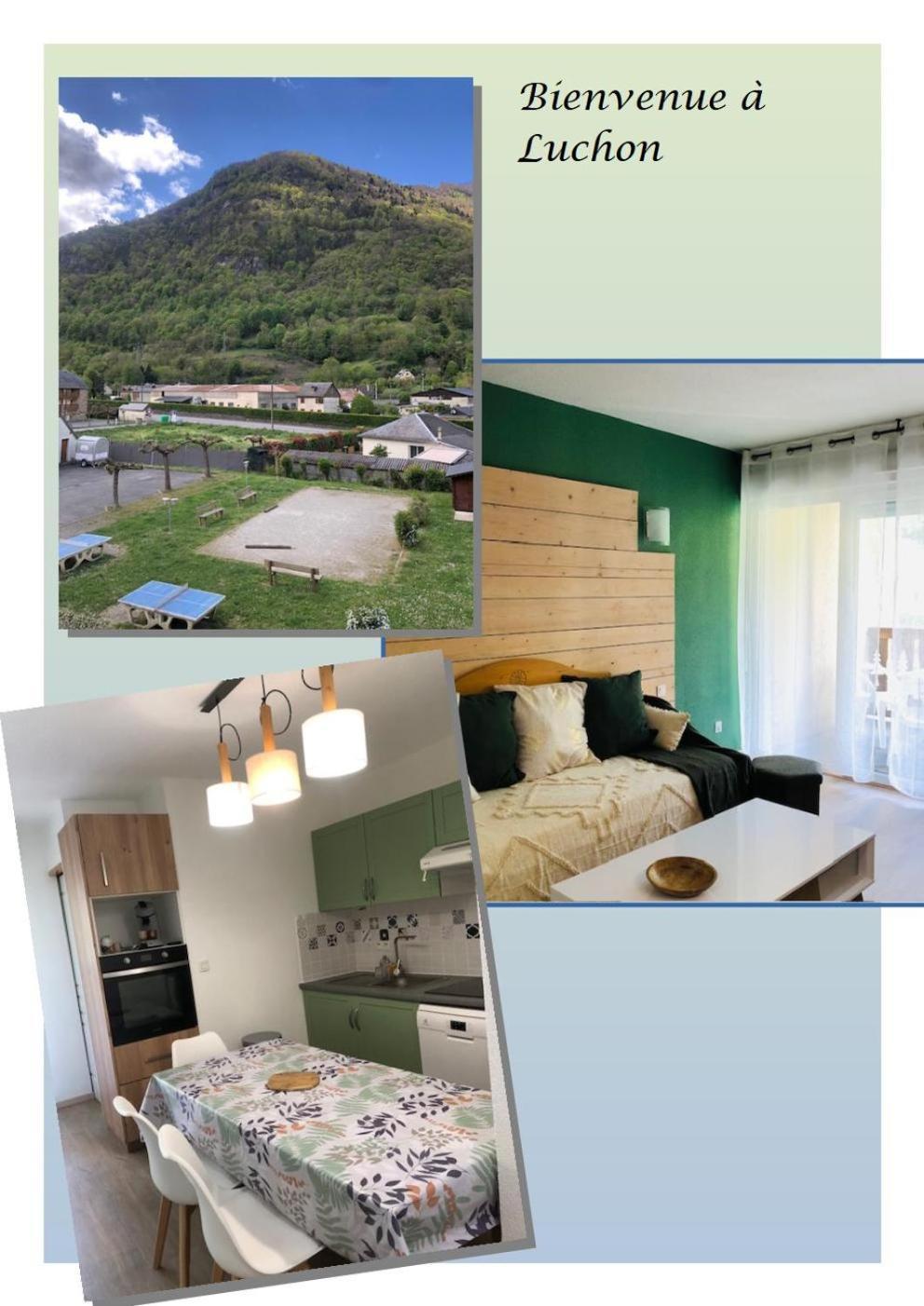 Appart T 3 Bagneres-De-Luchon Vue Montagne - Piscine Mi Juin المظهر الخارجي الصورة